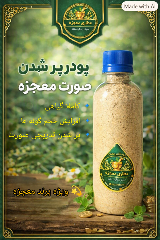 پودر گیاهی پر کننده صورت معجزه
